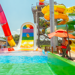 Two-person tube slides at Massanutten outdoor water park