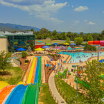 Racing slide available for guests with purchase of outdoor water park pass at Massanutten water park