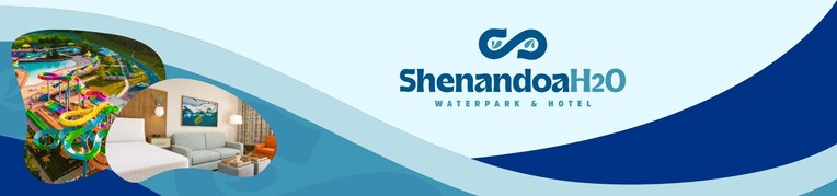 ShenandoaH20 logo featuring the massanutten outdoor waterpark