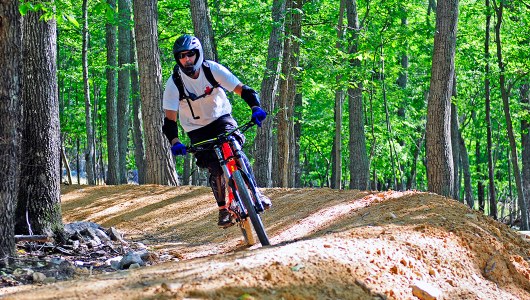 A bike patrol at Massanutten Resort