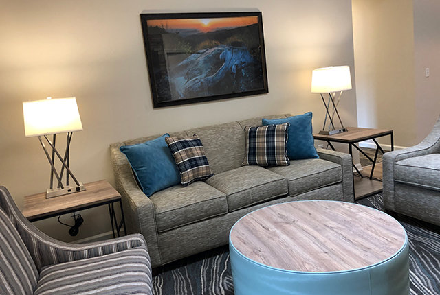 Condo living room at Massanutten Resort