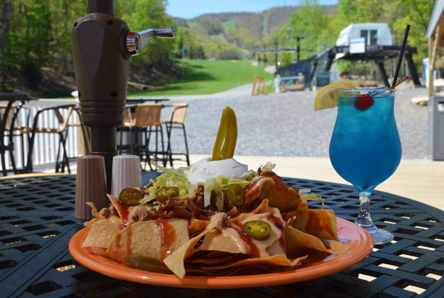 food on the deck