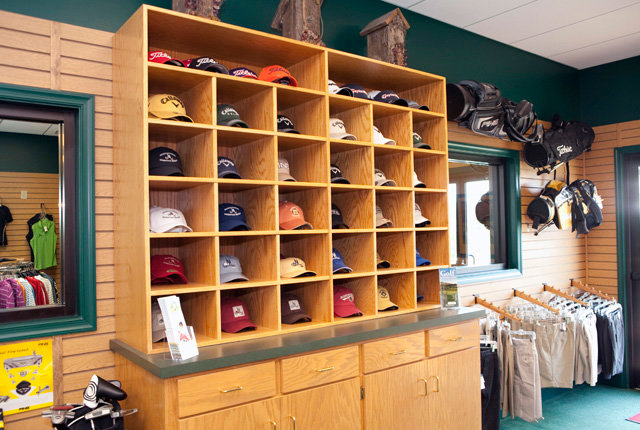 merchandise in pro shop