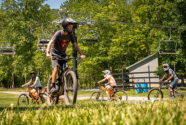 Mountain biking at Massanutten Resort