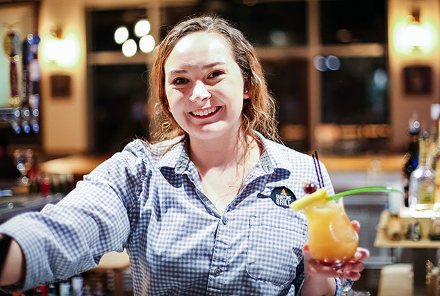 Bar service at Campfire Grill